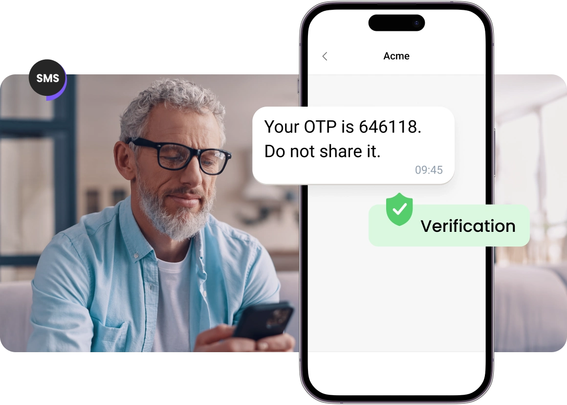 Protect users with OTP verifications with TopMessage